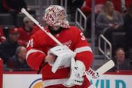 Alex Lyon of the NHL's Detroit Red Wings